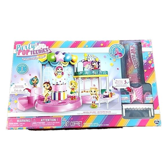 POP Teenies Poptastic Party Playset Party w/Spinning Dance Floor NEW DAMAGED BOX - Picture 4 of 10